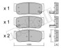 Комплект гальмівних колодок (дискових) Metelli 22-0727-0 (фото 1)