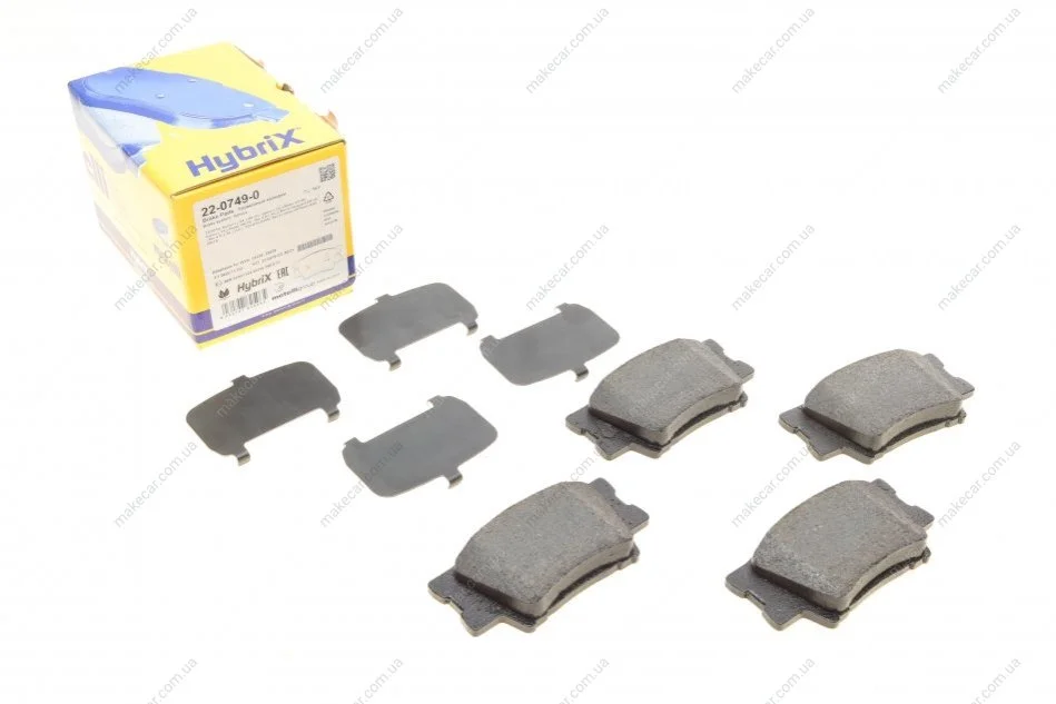 <strong>Комплект гальмівних колодок (дискових) METELLI 22-0749-0 (фото 1)</strong>