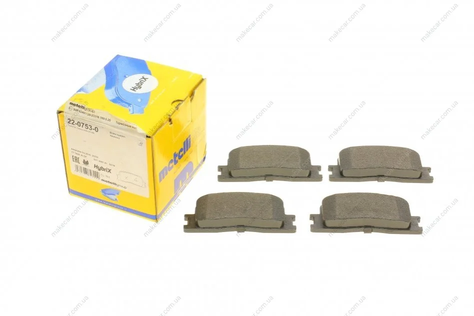 <strong>Комплект гальмівних колодок (дискових) METELLI 22-0753-0 (фото 1)</strong>
