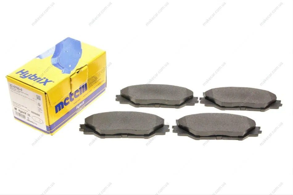<strong>Комплект гальмівних колодок (дискових) METELLI 22-0760-0 (фото 1)</strong>