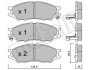 Купить Комплект гальмівних колодок (дискових) Metelli 22-0810-0 по низкой цене в Украине (фото 1)