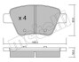 Комплект гальмівних колодок (дискових) Metelli 22-0889-0 (фото 1)