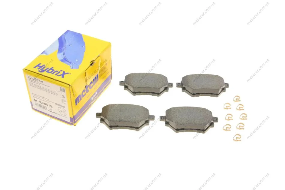 <strong>Комплект гальмівних колодок з 4 шт. дисків METELLI 22-0987-0 (фото 1)</strong>