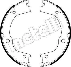 <strong>Комплект гальмівних колодок (барабанних) METELLI 53-0498 (фото 1)</strong>