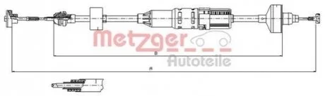 Трос зчеплення для Volkswagen METZGER 10.3443 фото товару