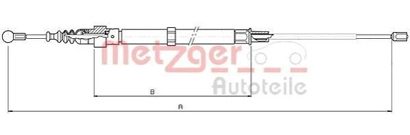<strong>Трос ручного тормоза METZGER 107505 (фото 1)</strong>