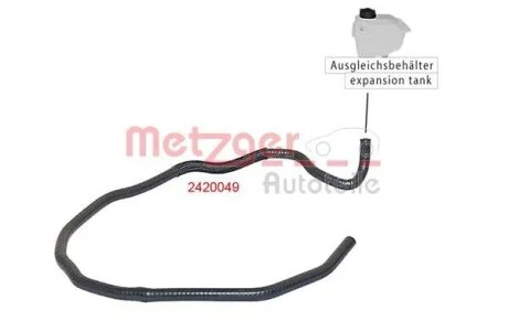 Патрубок системи охолодження гумовий для Ford METZGER 2420049 фото товару