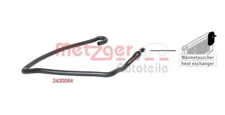 Шланг гумовий для Ford METZGER 2420084 фото товару