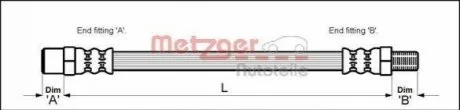Шланг гальмівний для METZGER 4110330 фото товару