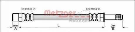 Шланг тормозной для METZGER 4110579 фото товара