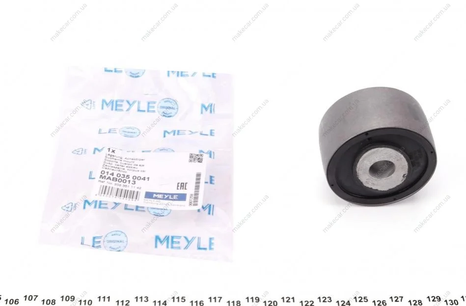 <strong>Сайлентблок задньої балки MEYLE 014 035 0041 (фото 1)</strong>