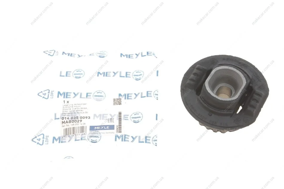 <strong>Сайлентблок зад. балки задній MEYLE 014 035 0093 (фото 1)</strong>