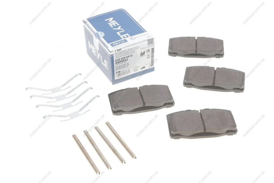 <strong>Колодки гальмівні передні Kadett/Omega/Vectra (GM) MEYLE 025 209 3915 (фото 1)</strong>