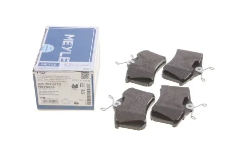Колодки гальмівні зад для Volkswagen, Seat, Citroen MEYLE 025 209 6115 фото товару