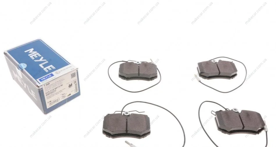 <strong>Комплект гальмівних колодок MEYLE 025 210 8017/W (фото 1)</strong>