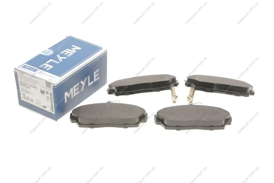 <strong>Комплект гальмівних колодок з 4 шт. дисків MEYLE 025 215 1518/W (фото 1)</strong>