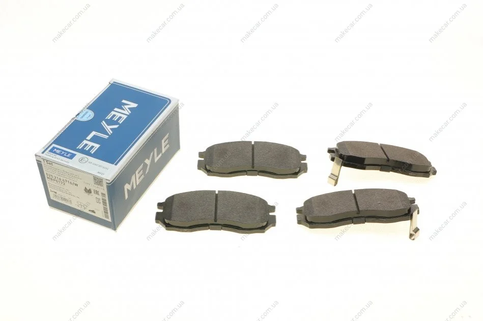 <strong>Комплект гальмівних колодок з 4 шт. дисків MEYLE 025 216 4716/W (фото 1)</strong>