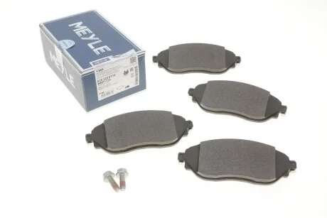 Комплект гальмівних колодок з 4 шт. дисків для Nissan, Fiat, Vauxhall, Renault, Opel MEYLE 025 220 8718 фото товару