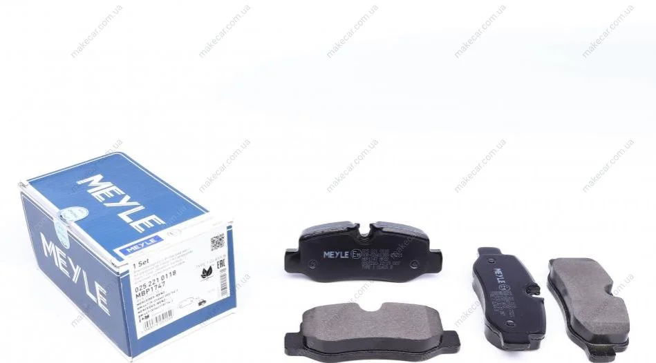 <strong>Комплект колодок гальмівних MEYLE 0252210118 (фото 1)</strong>