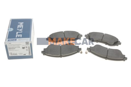 Комплект гальмівних колодок з 4 шт. дисків MEYLE 025 232 3417/W (фото 1)