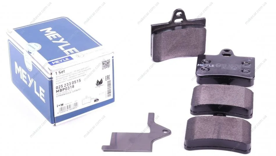 <strong>Комплект гальмівних колодок з 4 шт. дисків MEYLE 025 233 0515 (фото 1)</strong>