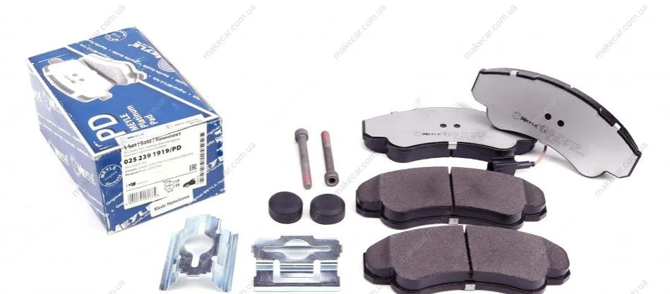 <strong>Комплект гальмівних колодок з 4 шт. дисків MEYLE 025 239 1919/PD (фото 1)</strong>