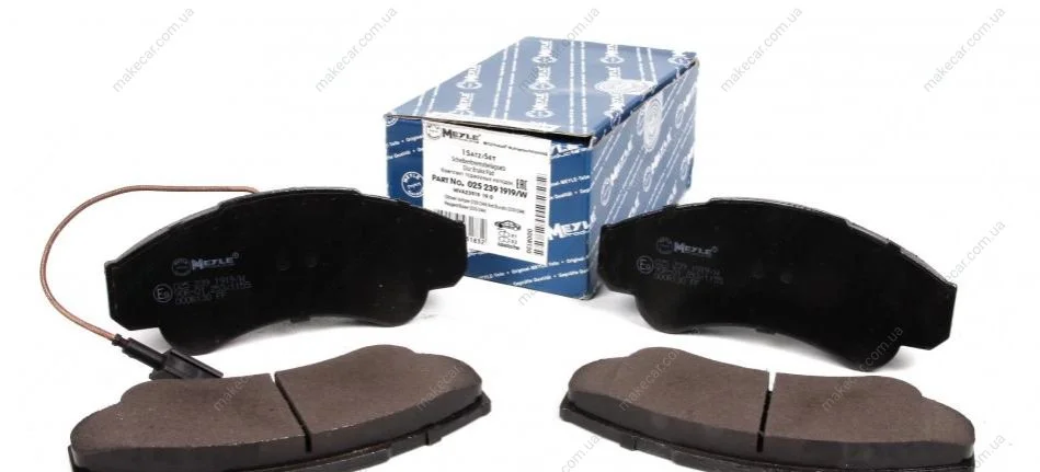 <strong>Комплект гальмівних колодок з 4 шт. дисків MEYLE 025 239 1919/W (фото 1)</strong>
