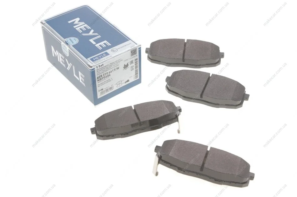 <strong>Гальмівні колодки дискові MEYLE 025 239 6617/W (фото 1)</strong>