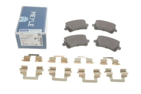 Колодки гальмівні дискові задні для Volkswagen, Audi, Seat MEYLE 025 244 8317 фото товару