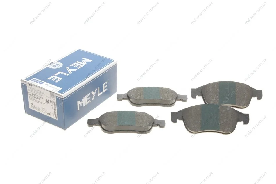 <strong>Комплект гальмівних колодок з 4 шт. дисків MEYLE 025 249 1418/PD (фото 1)</strong>