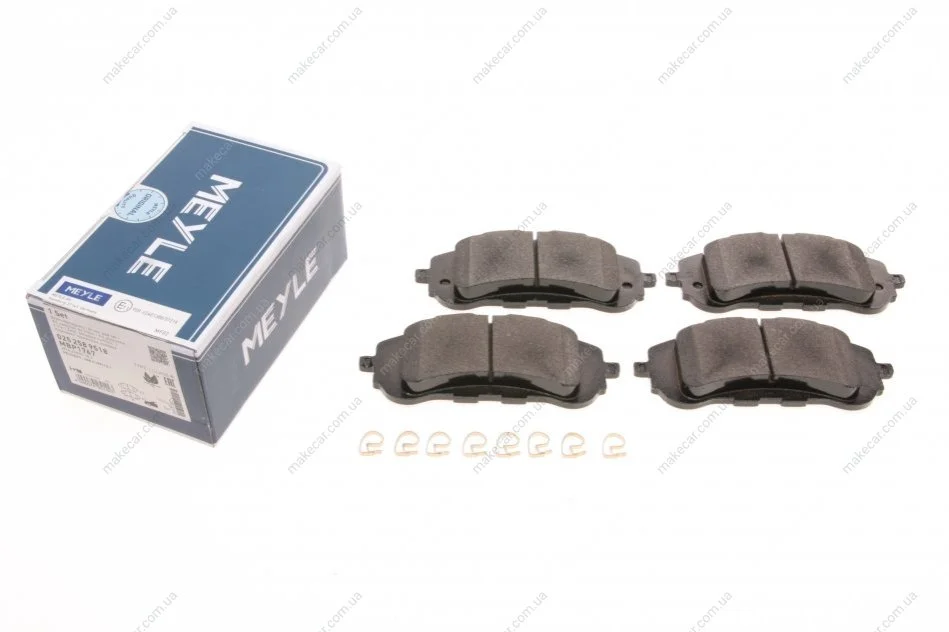<strong>Комплект гальмівних колодок з 4 шт. дисків MEYLE 025 258 9518 (фото 1)</strong>