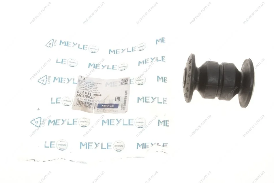 <strong>Сайлентблок важеля MERCEDES SPRINTER, VW LT 28-46 II 95-06 перед. міст низ (Вир-во) MEYLE 034 033 0004 (фото 1)</strong>