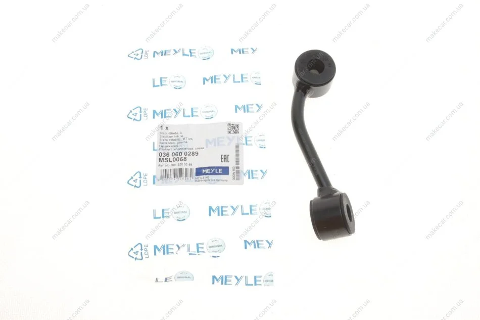 <strong>Стійка стабілізатора ліва MEYLE 036 060 0289 (фото 1)</strong>