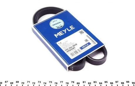 Ремінь поліклінової 4PK838 для Toyota, Suzuki MEYLE 050 004 0838 фото товару