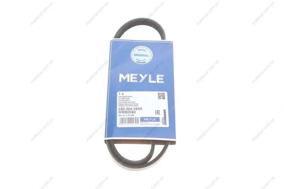 <strong>Пас поліклиновий 4 PK 855 MEYLE 050 004 0855 (фото 1)</strong>