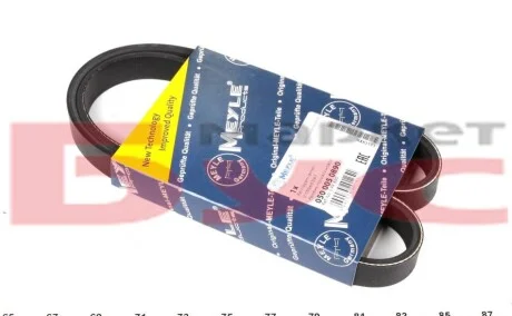 Пас поліклиновий 5 PK 890 для Toyota, BMW, Volvo, Ford, KIA MEYLE 0500050890 фото товару