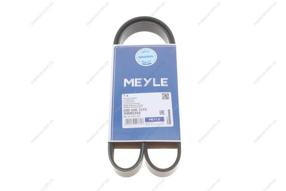 <strong>Пас поліклиновий 6 PK 1070 MEYLE 050 006 1070 (фото 1)</strong>