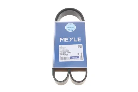 Пас поліклиновий 6 PK 1070 для Lancia, Mitsubishi, Nissan, Alfa Romeo, Dodge MEYLE 050 006 1070 фото товару