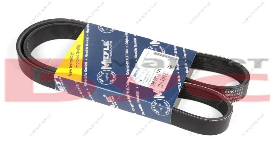 <strong>Пас поліклиновий 6 PK 1125 MEYLE 050 006 1125 (фото 1)</strong>