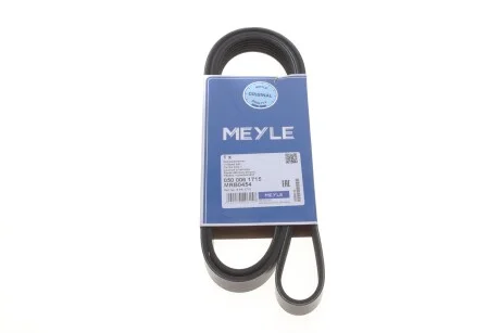 Пас поліклиновий 6PK1715 для Ford, Opel, Volkswagen, Chevrolet, Mini MEYLE 050 006 1715 фото товару