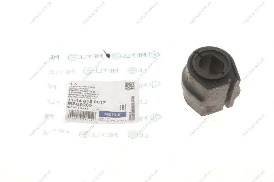 <strong>Втулка стабілізатора Peug 307, 308, PARTNER D=23mm MEYLE 11-14 615 0017 (фото 1)</strong>
