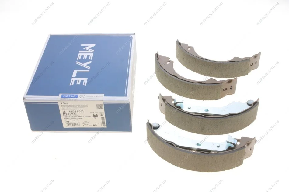 <strong>Комплект барабанних гальмівних колодок MEYLE 16-14 533 0002 (фото 1)</strong>