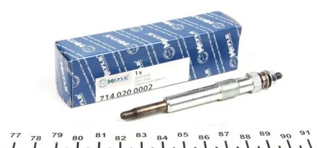 Свічка накалу для MEYLE 714 020 0002 фото товару