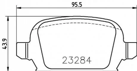 OPEL Колодки тормозные задние CORSA 01- для MINTEX MDB2168 фото товару