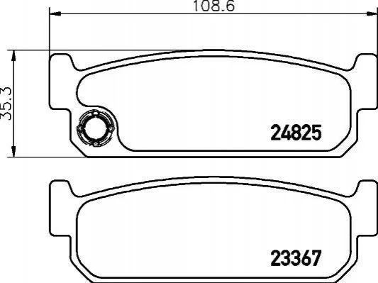 <strong>Тормозные колодки зад. Nissan Maxima QX -00 MINTEX MDB2175 (фото 1)</strong>