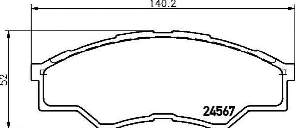 <strong>Тормозные колодки пер. TOYOTA Hilux III MINTEX MDB2915 (фото 1)</strong>