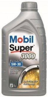 Моторное масло Super 3000 X1 Formula FE 5W-30 синтетическое 1 л MOBIL 151520 (фото 1)