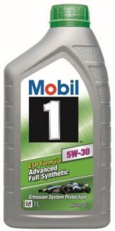 Олива моторна 1 ESP 5W-30. 12x1 lt (1 л) (альт. код 154279, 157293) MOBIL 152054 фото товара