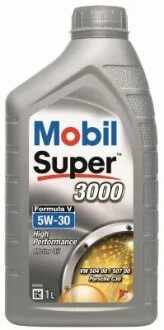 Моторна олива SUPER 3000 FORMULA V / 5W30 / 1л. / для Volkswagen, Audi, Hyundai, Renault, Skoda MOBIL 152356 фото товару