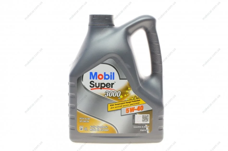 <strong>Олива моторна Mobil Super 3000 X1 5W-40, 4л. MOBIL 152566 (фото 1)</strong>